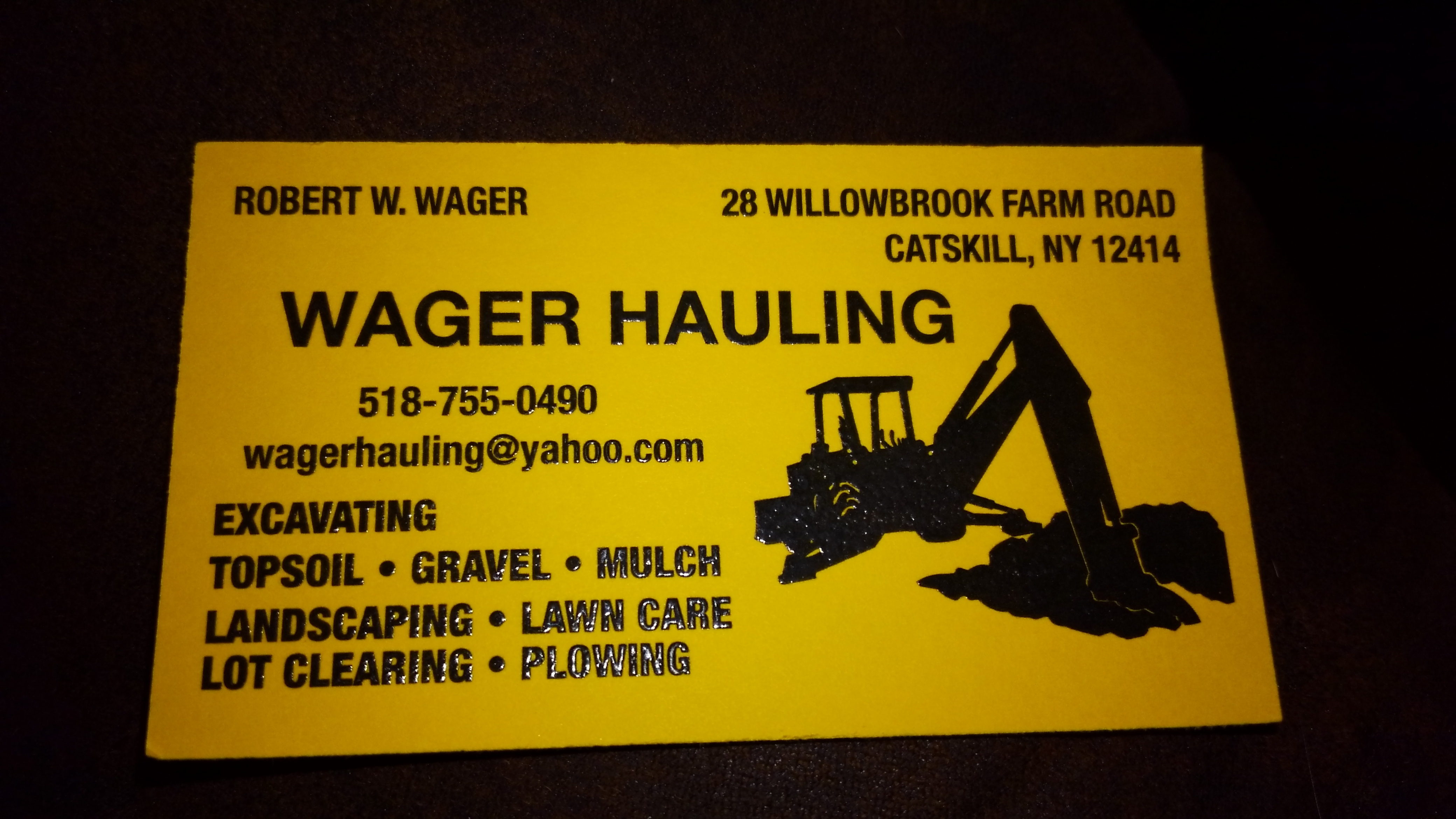 Wager Hauling Logo