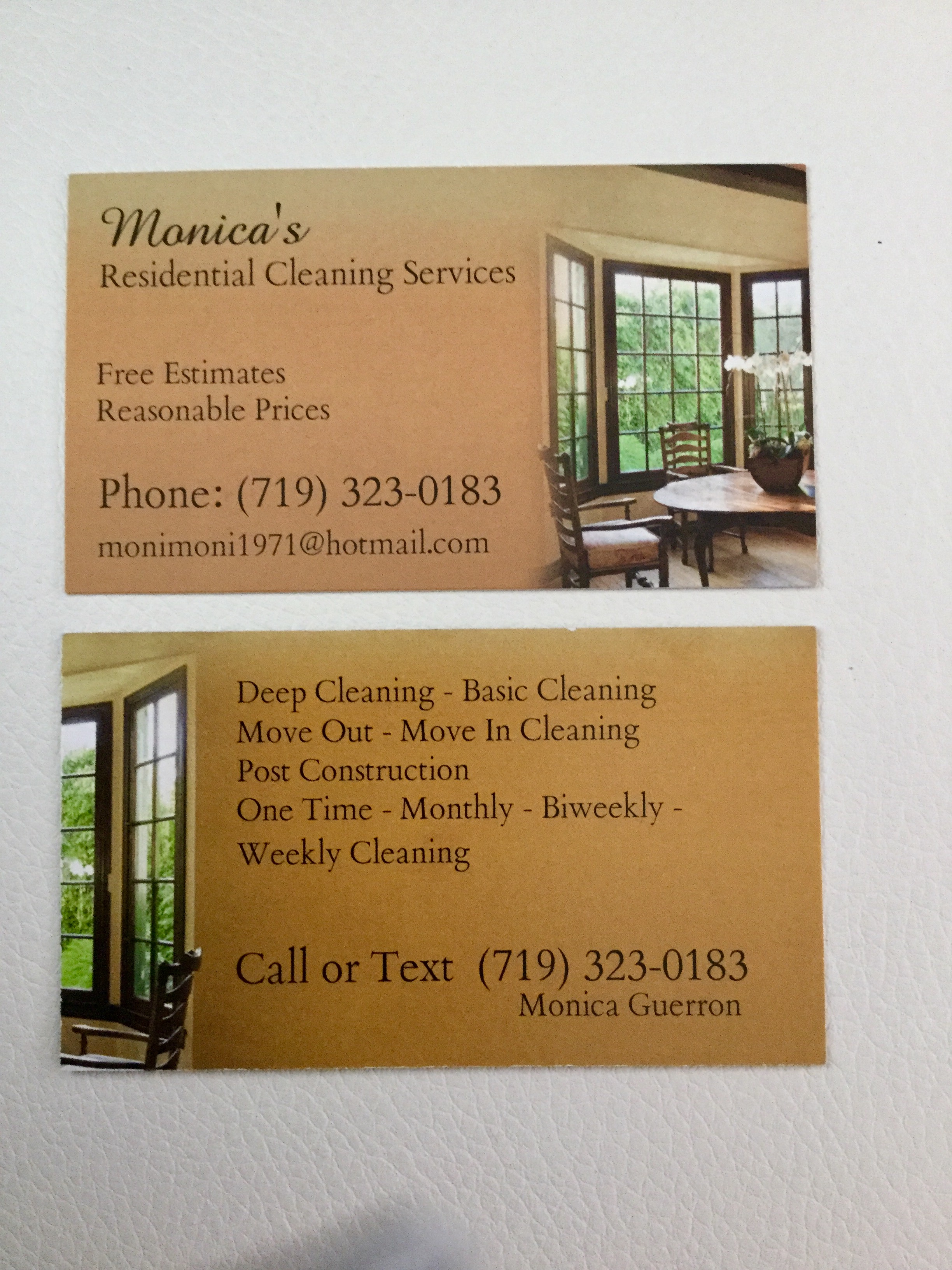 Monica's Residential Cleaning Services Logo