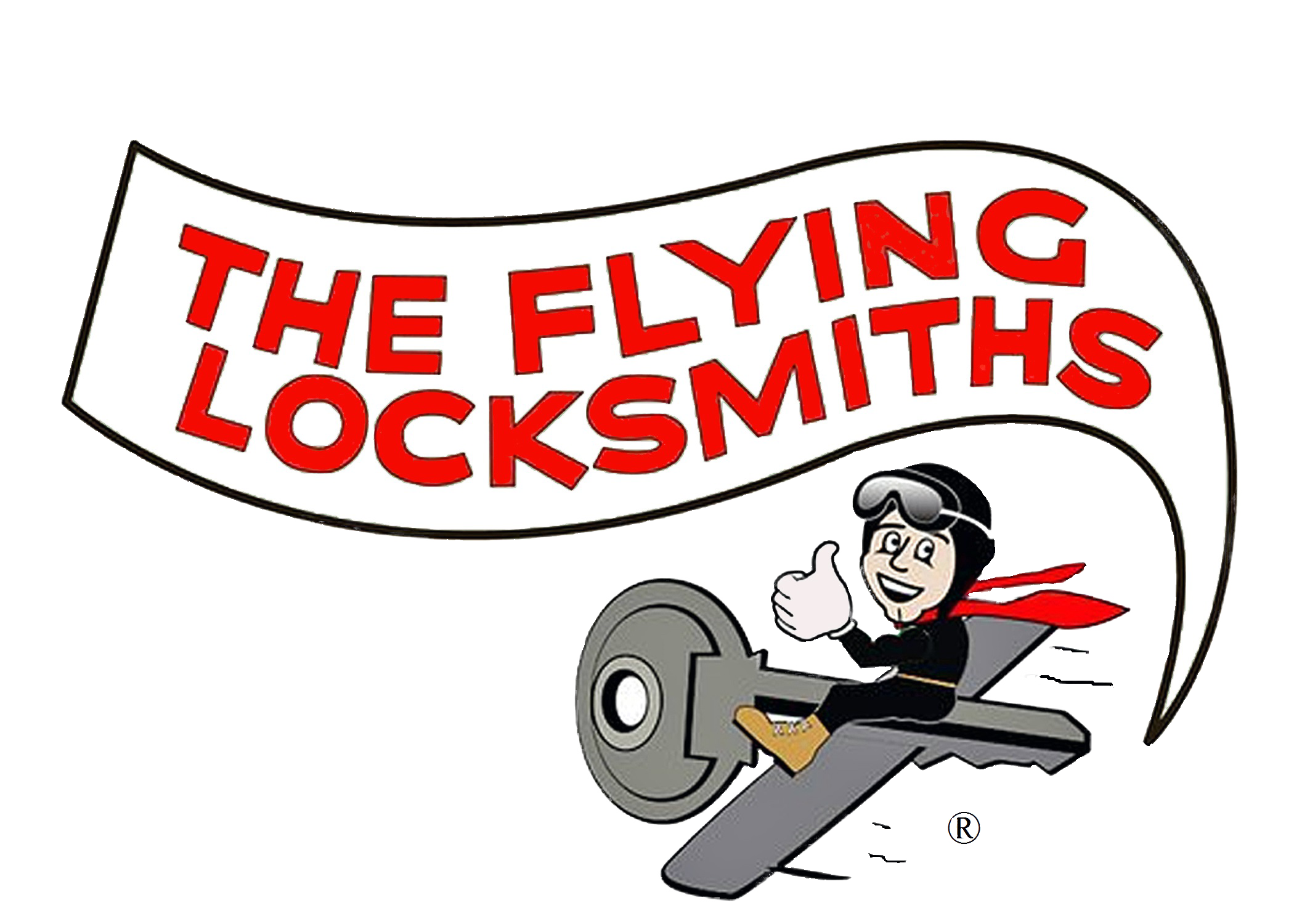 The Flying Locksmiths - Central Virginia, Inc. Logo