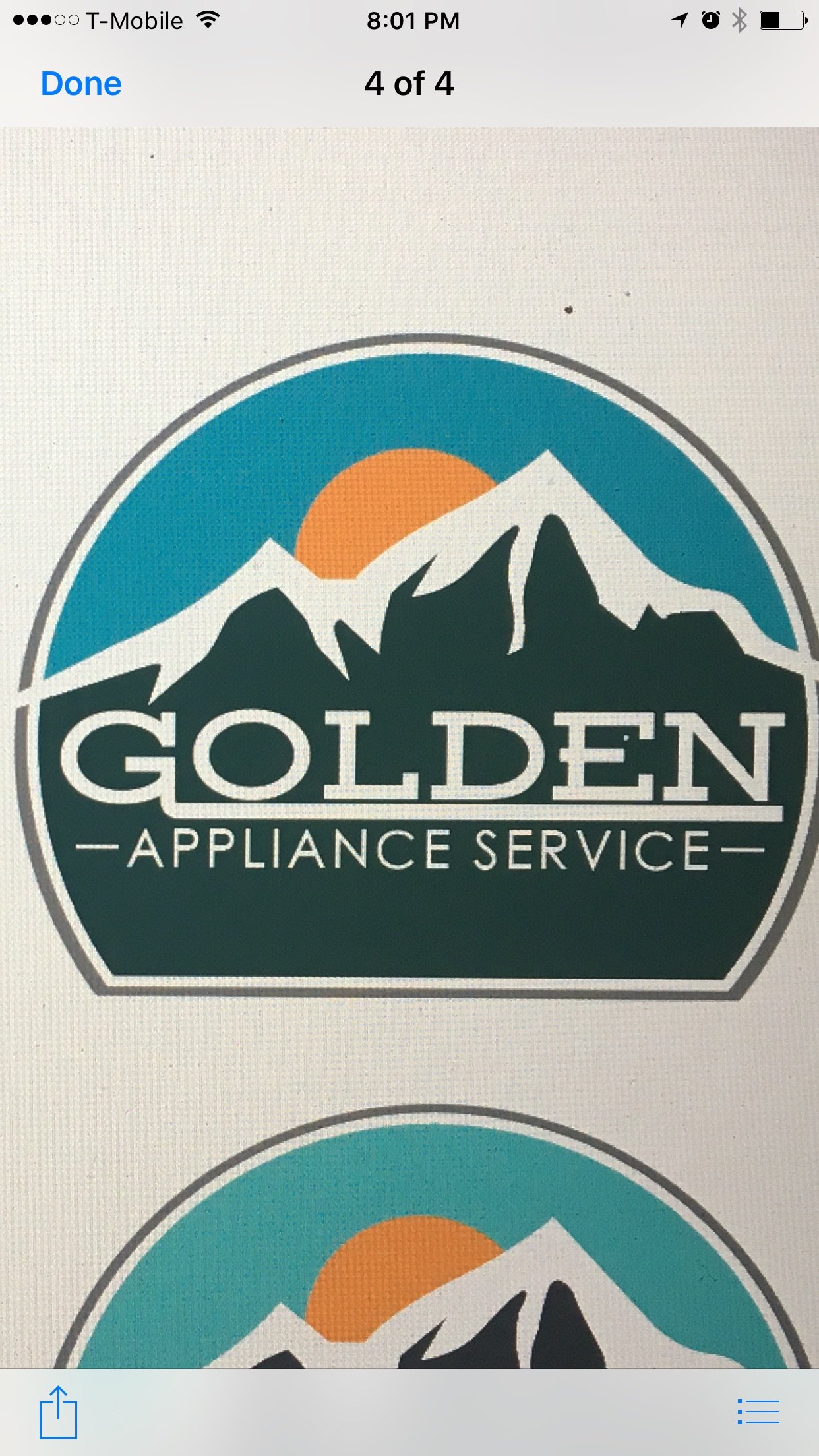 Golden Appliance Service Logo