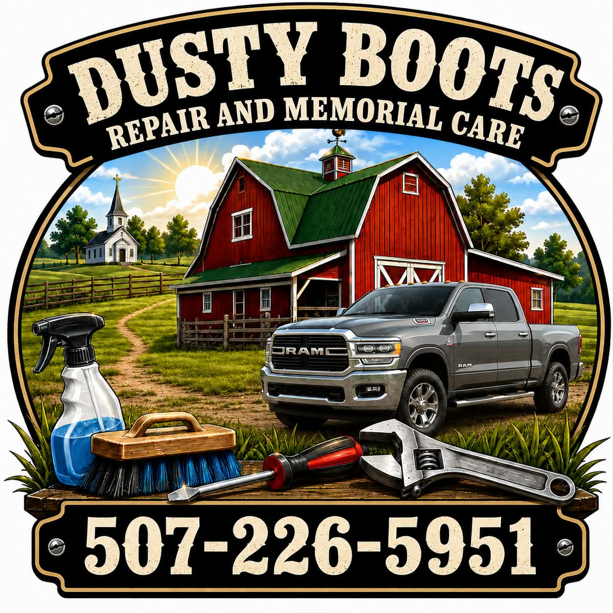 Dusty Boots Repair LLC Logo