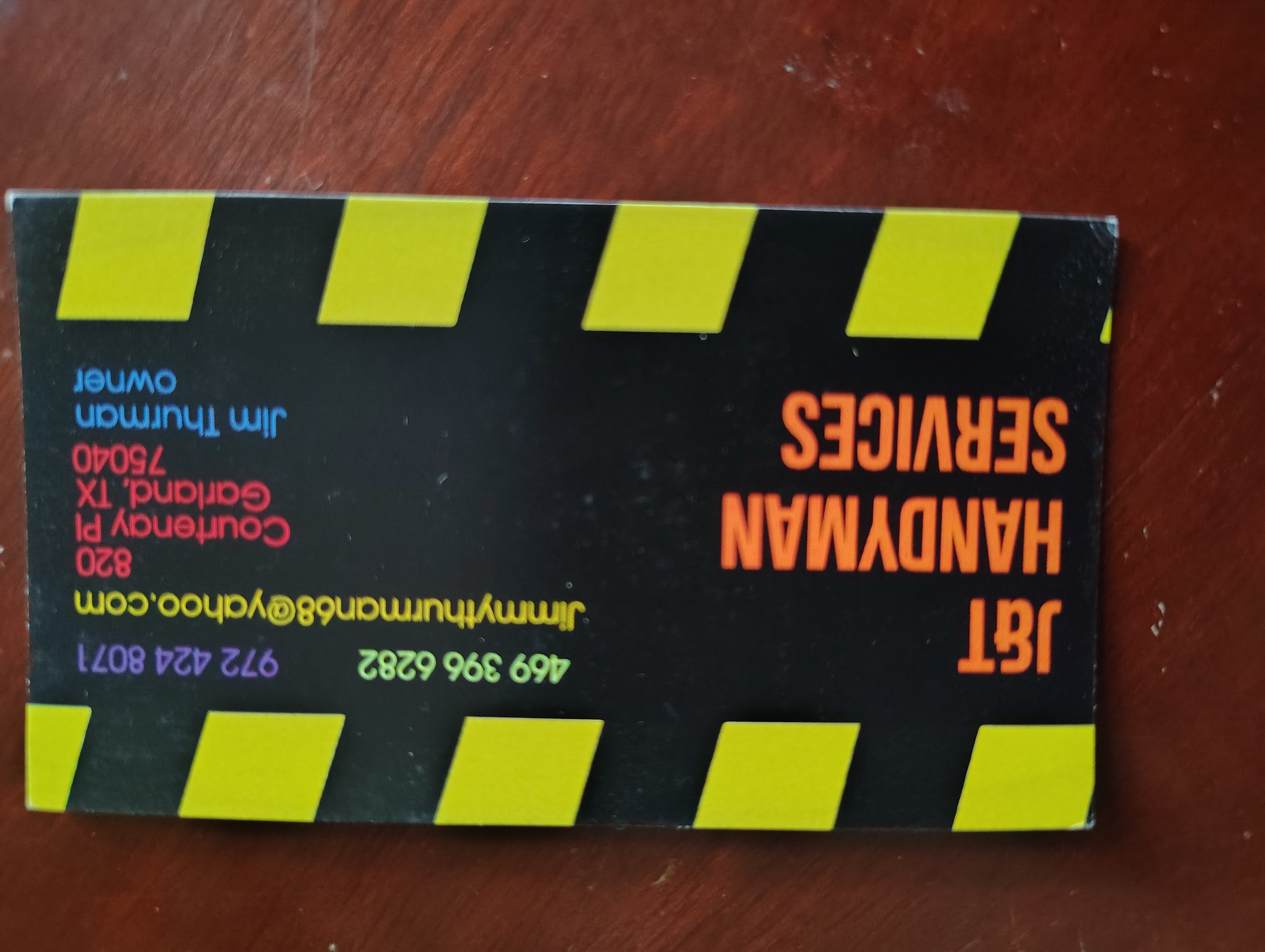 J & T Handyman Service Logo