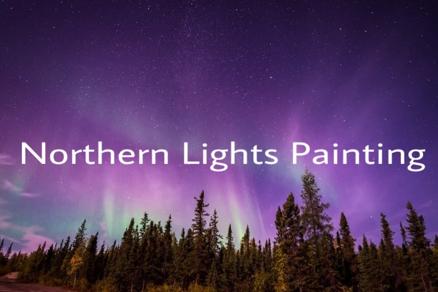 Northern Lights Painting Logo