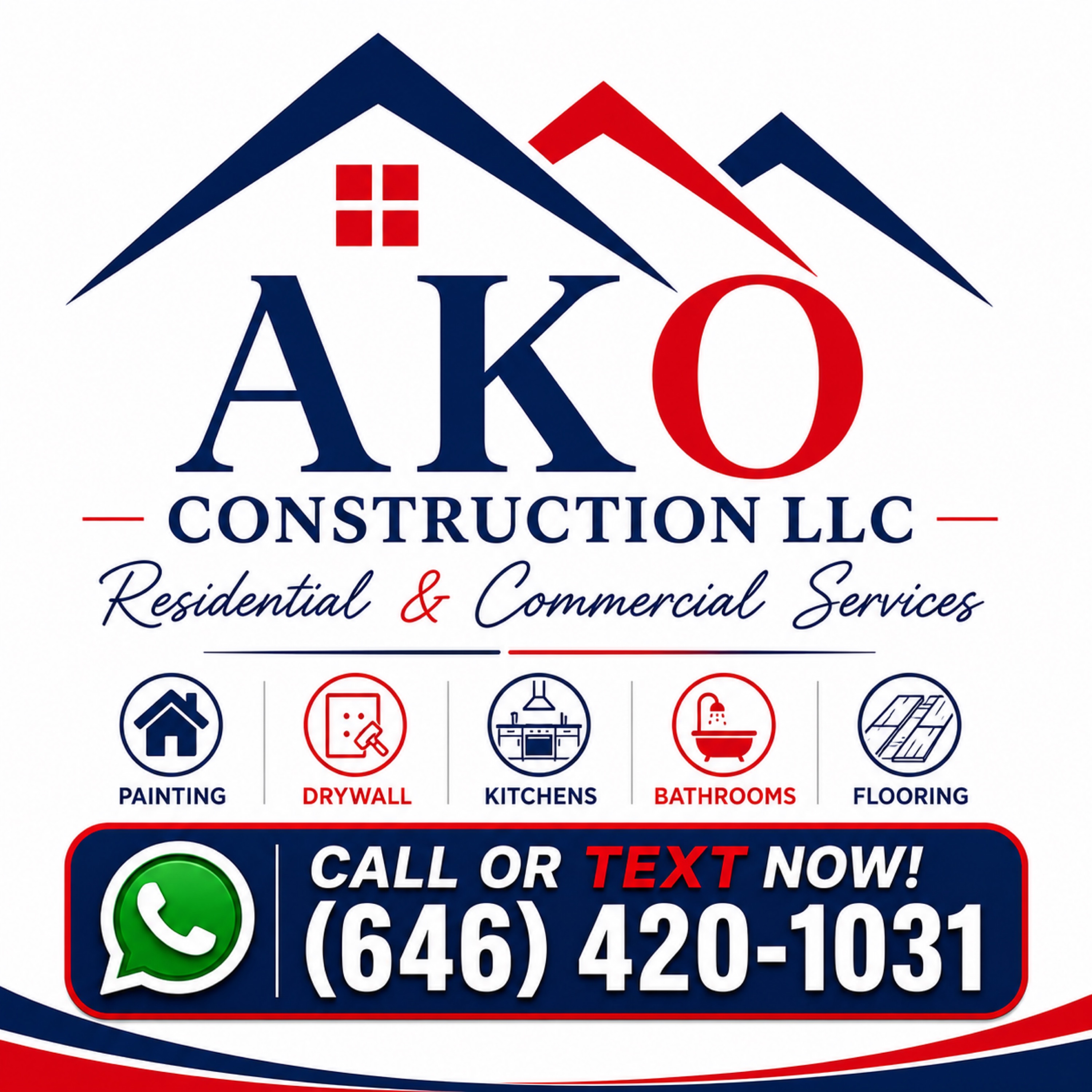 Ako Construction, LLC. Logo