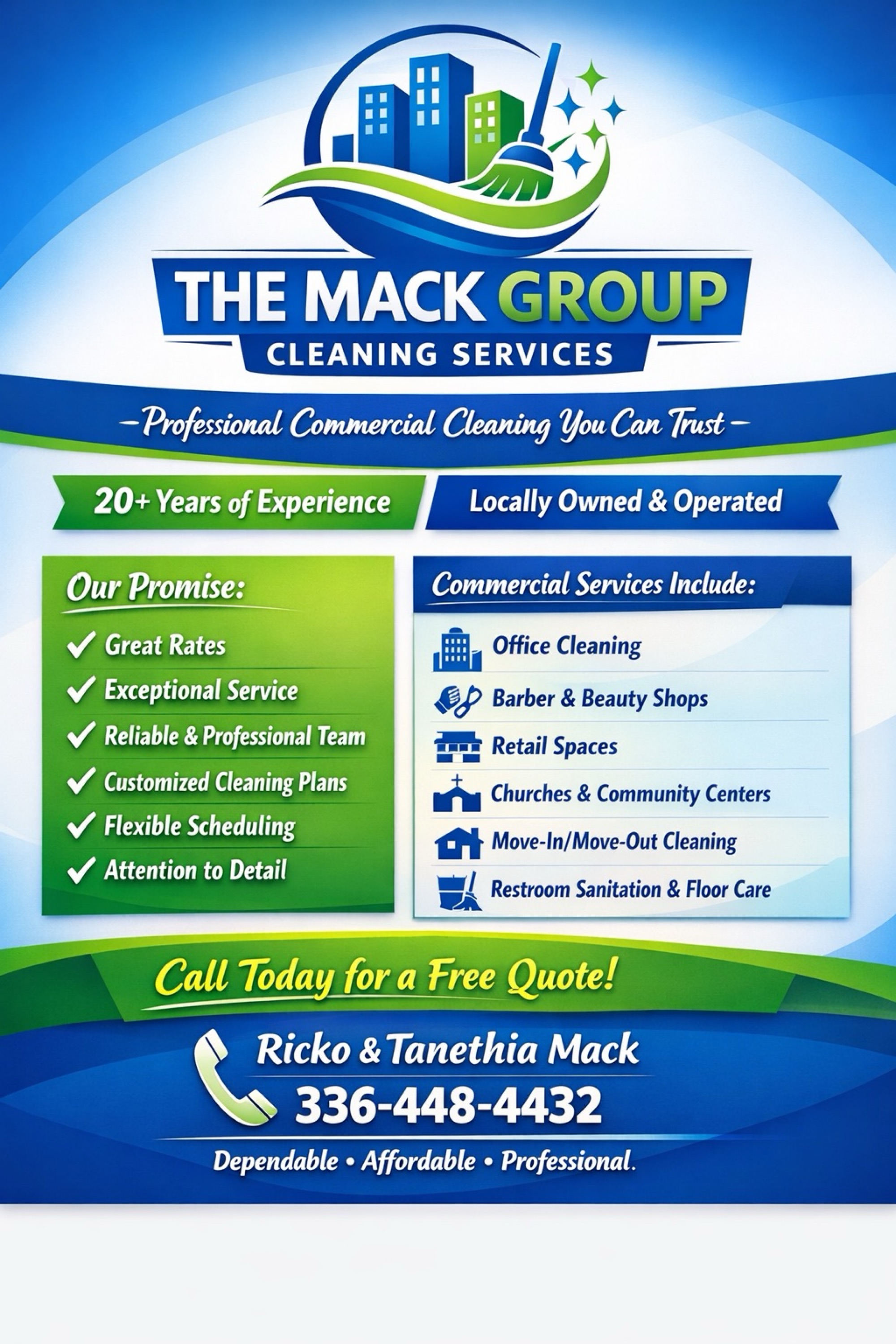 The Mack Group Cleaning Services Logo