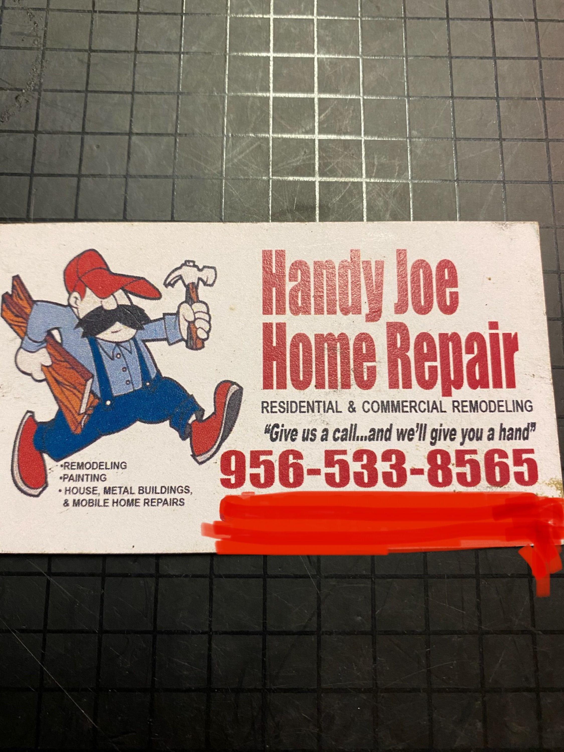 Handy Joe Home Repairs Logo