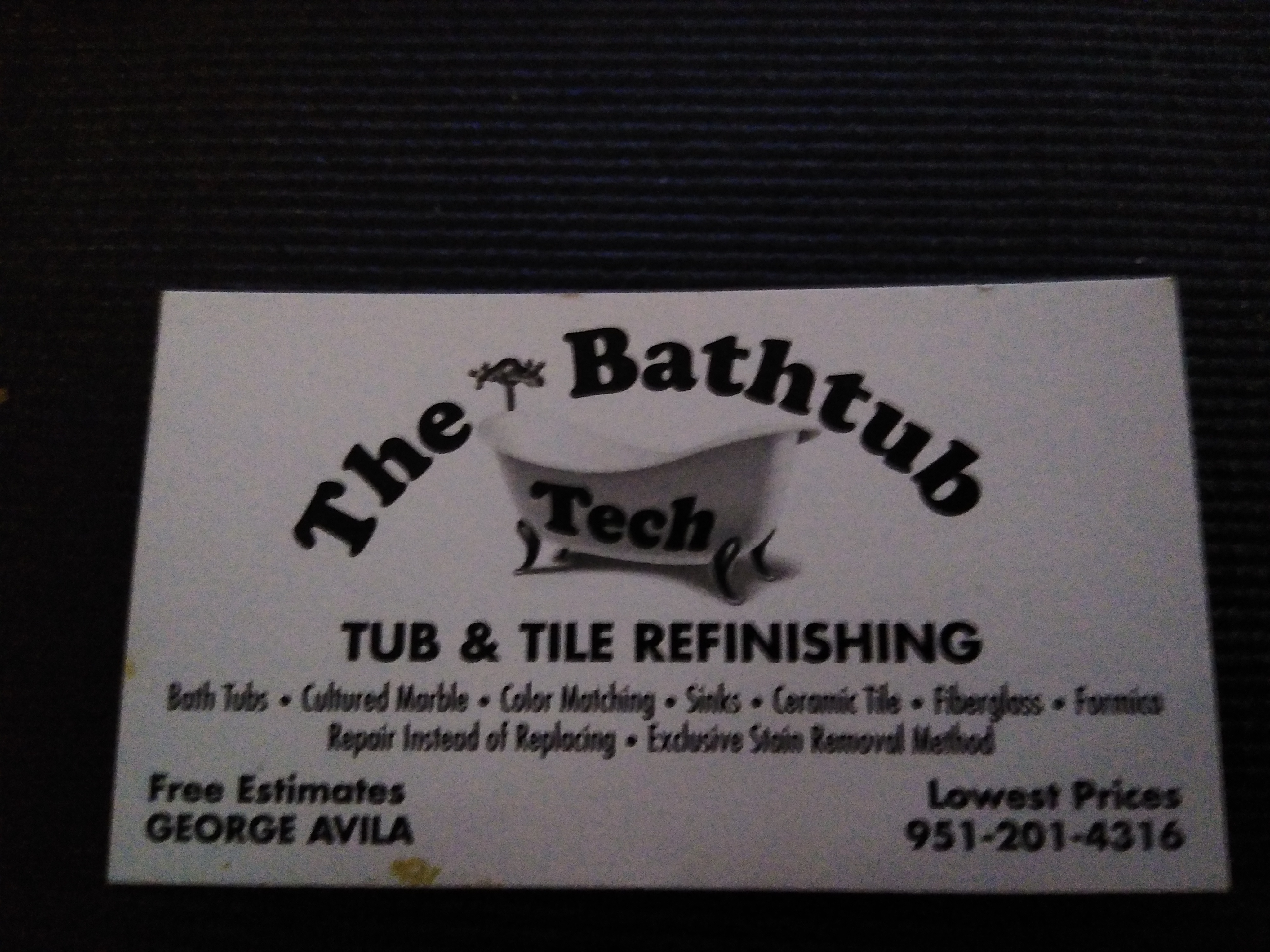 The Bathtub Tech-Unlicensed Contractor Logo
