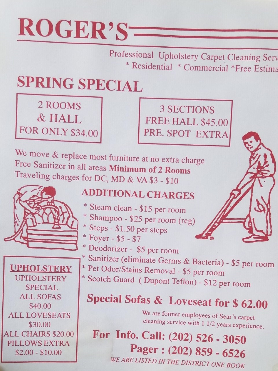 Rogers Professional Carpet Services Logo