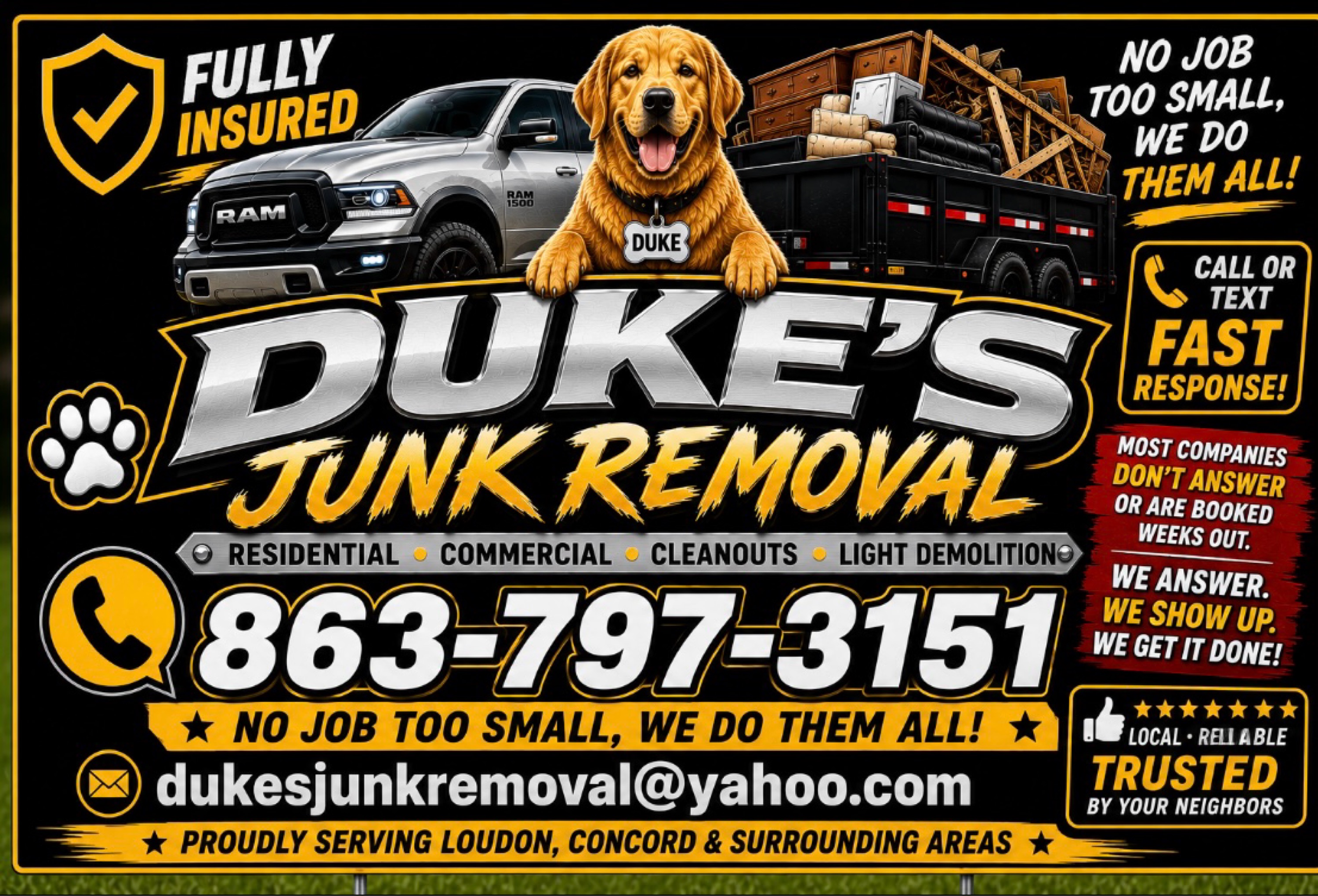 Dukes junk removal Logo