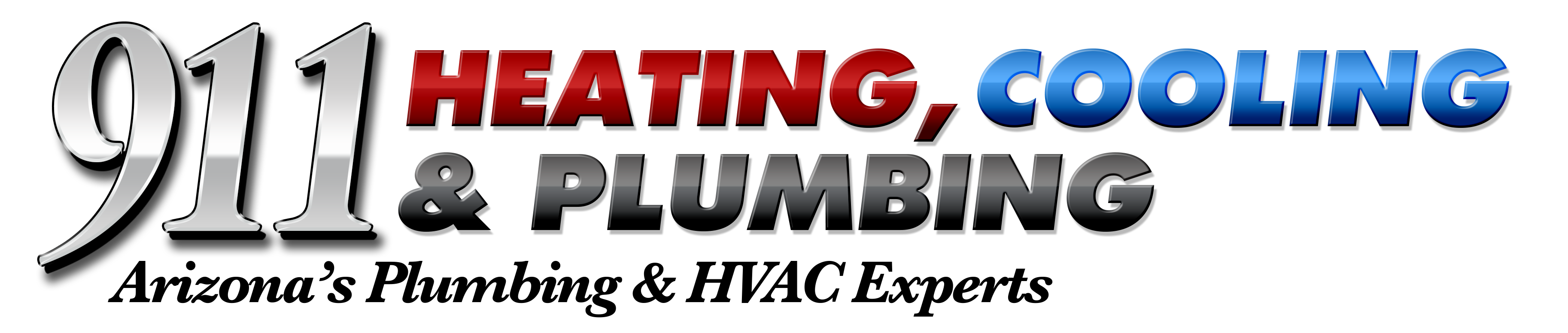 911 Heating, Cooling and Plumbing Logo