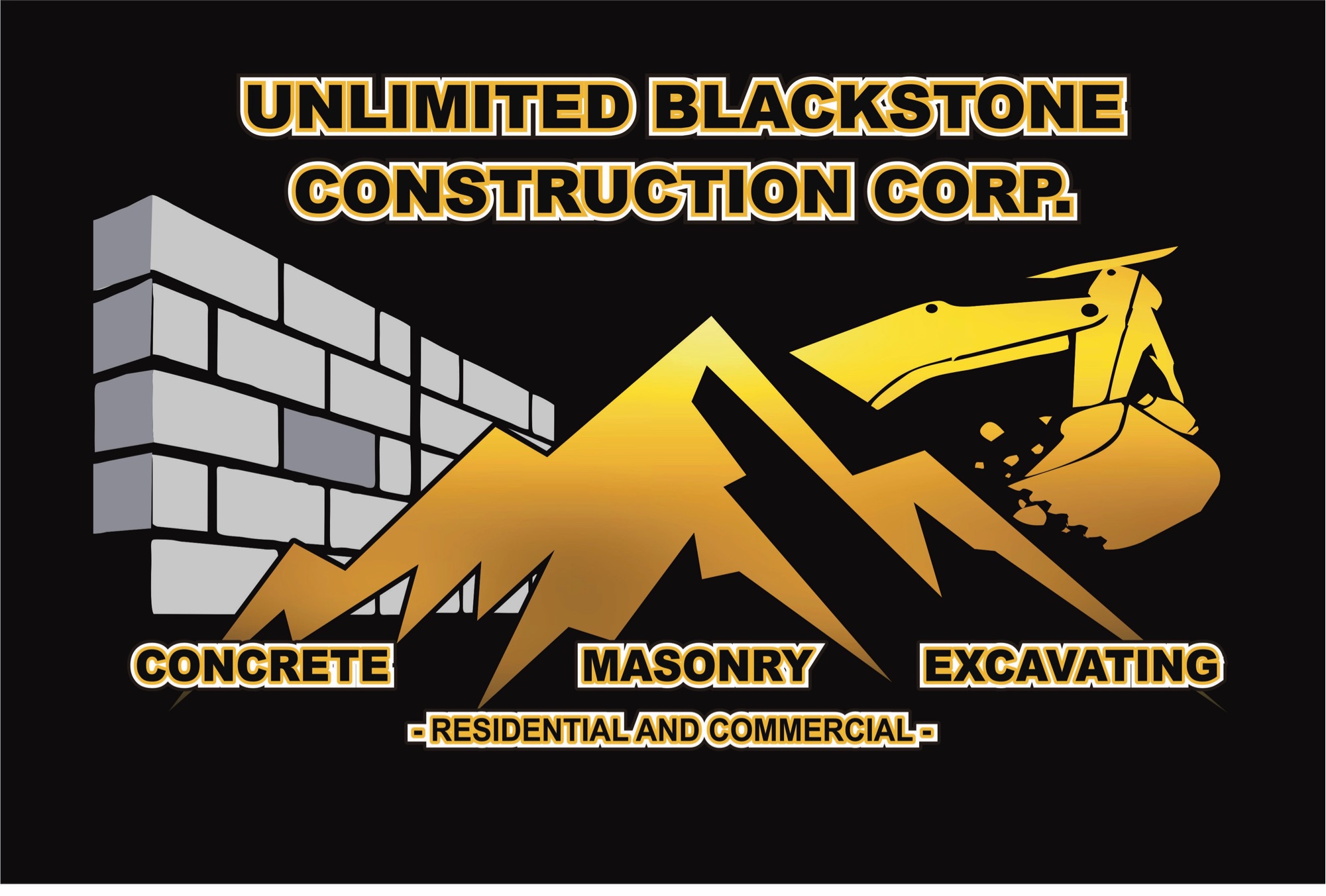 UNLIMITED BLACK STONE CONSTRUCTION CORP Logo