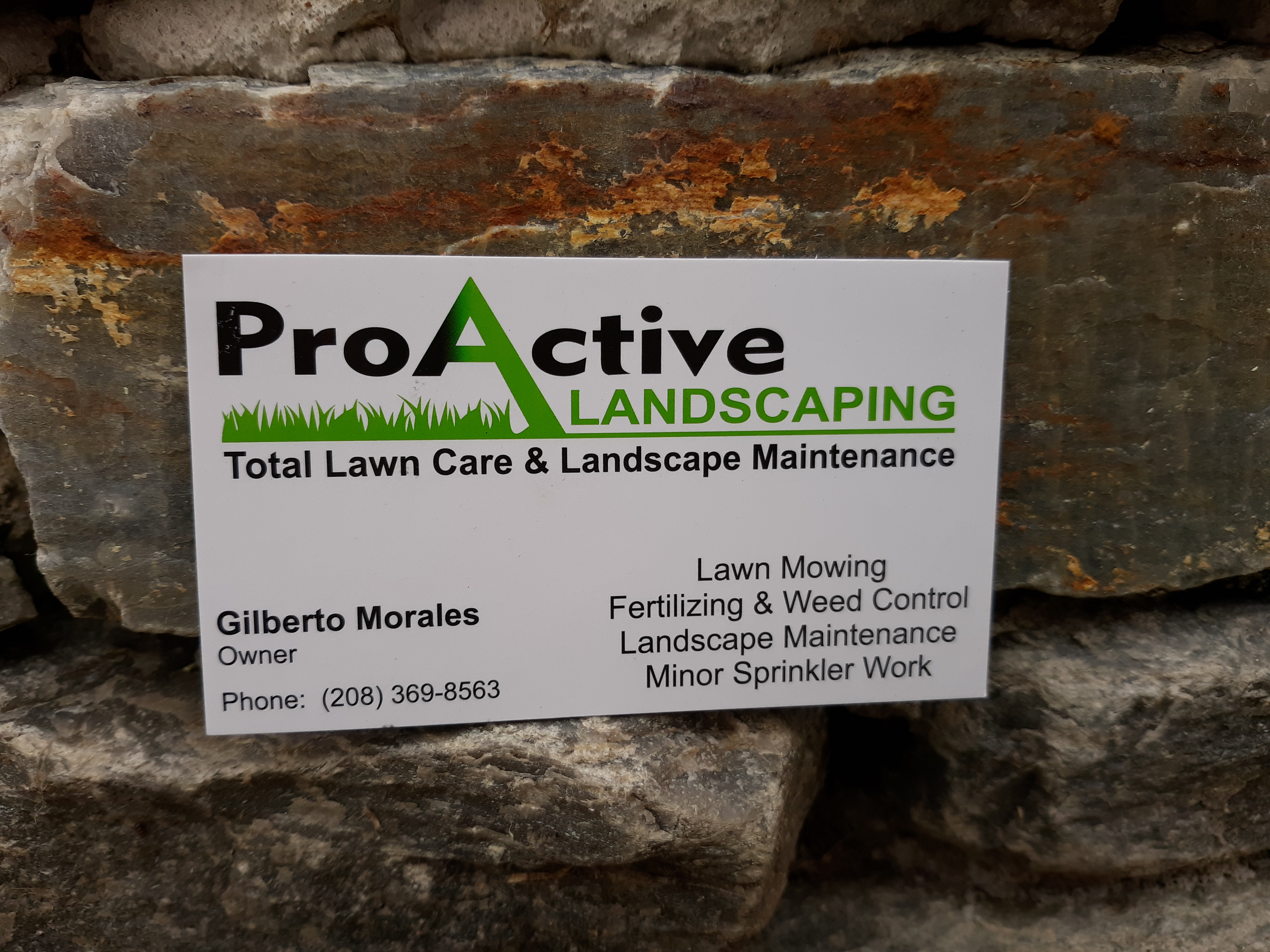 Proactive Landscaping Logo