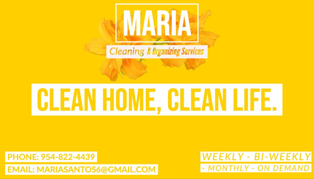 Maria's Cleaning Service Logo