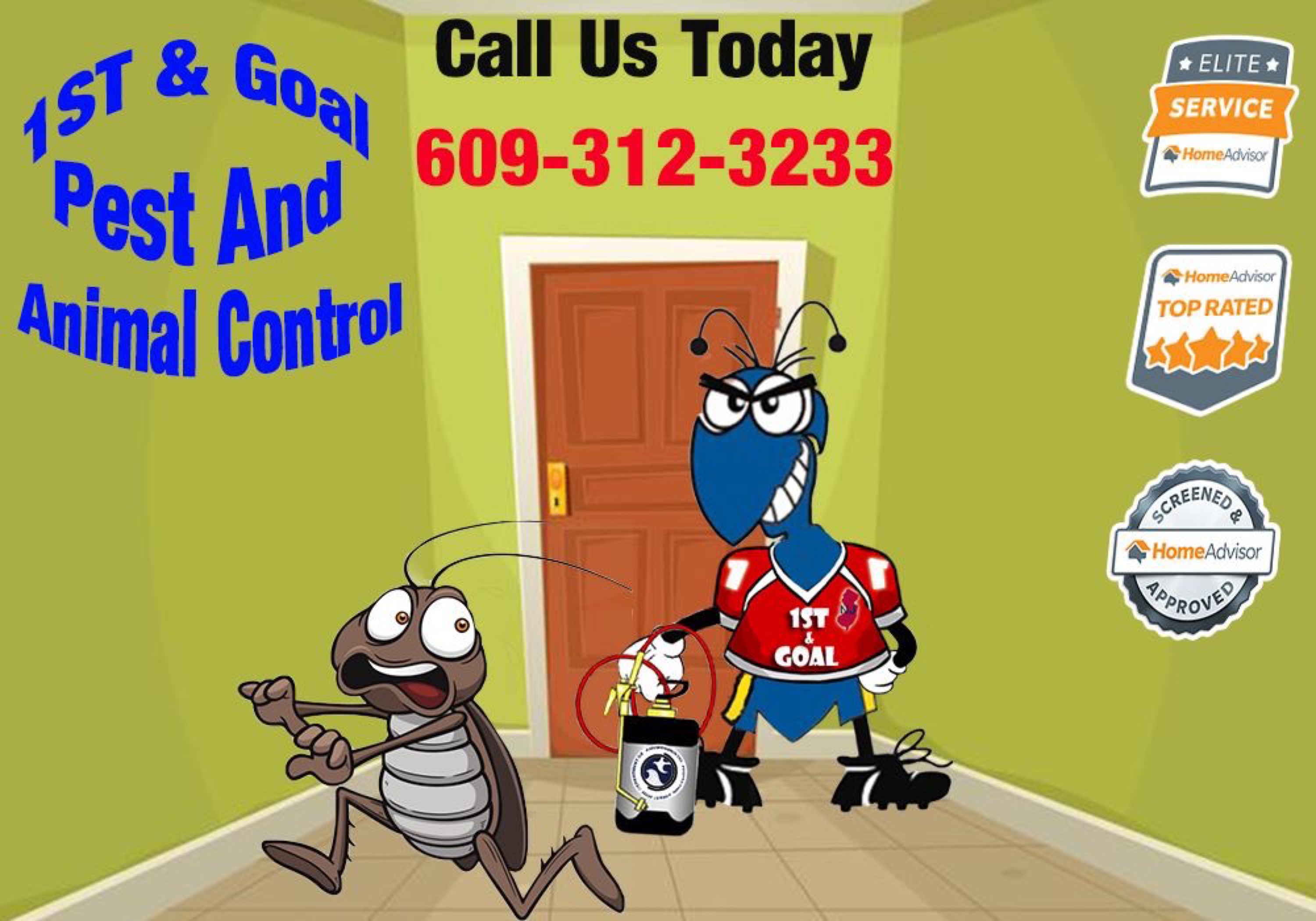 1st and Goal Pest and Animal Control, LLC Logo
