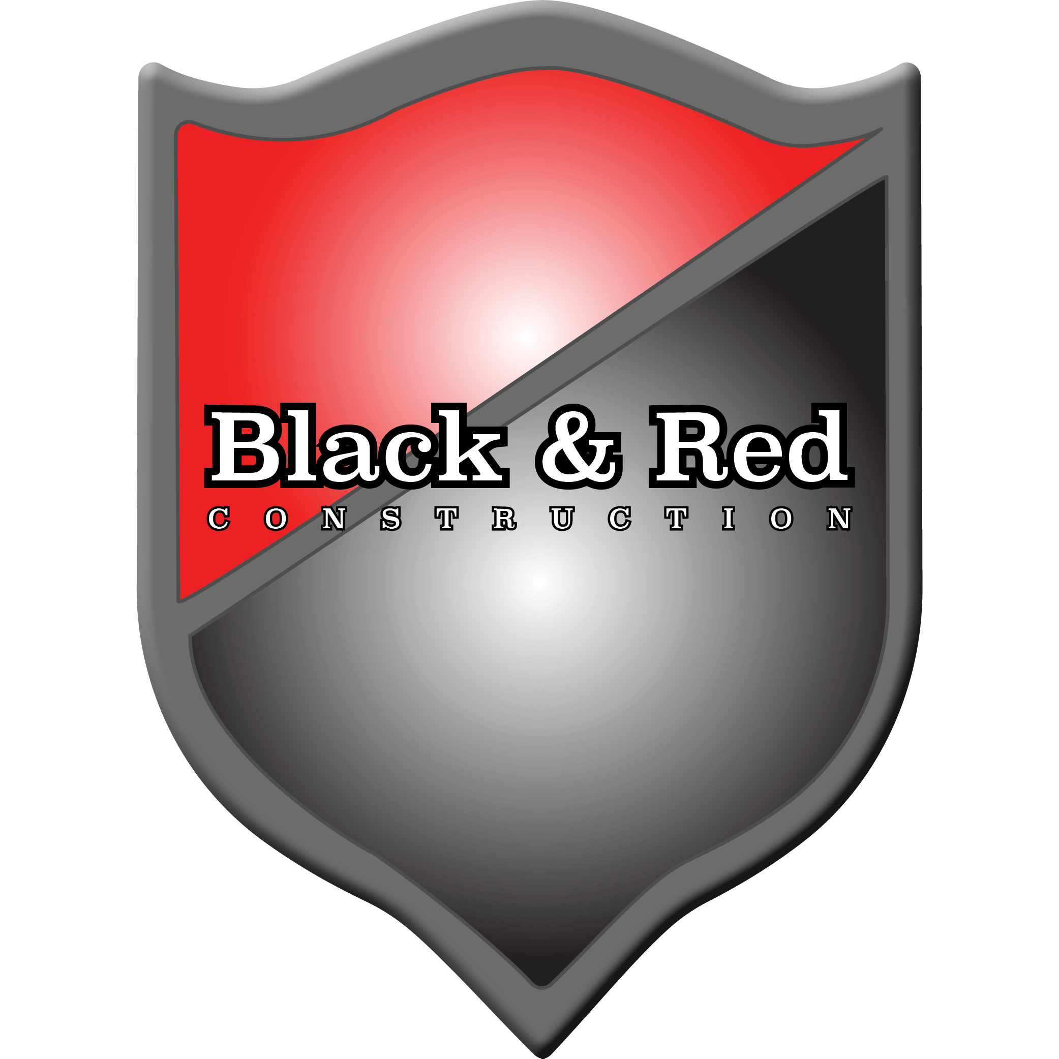 Black and Red Construction Logo