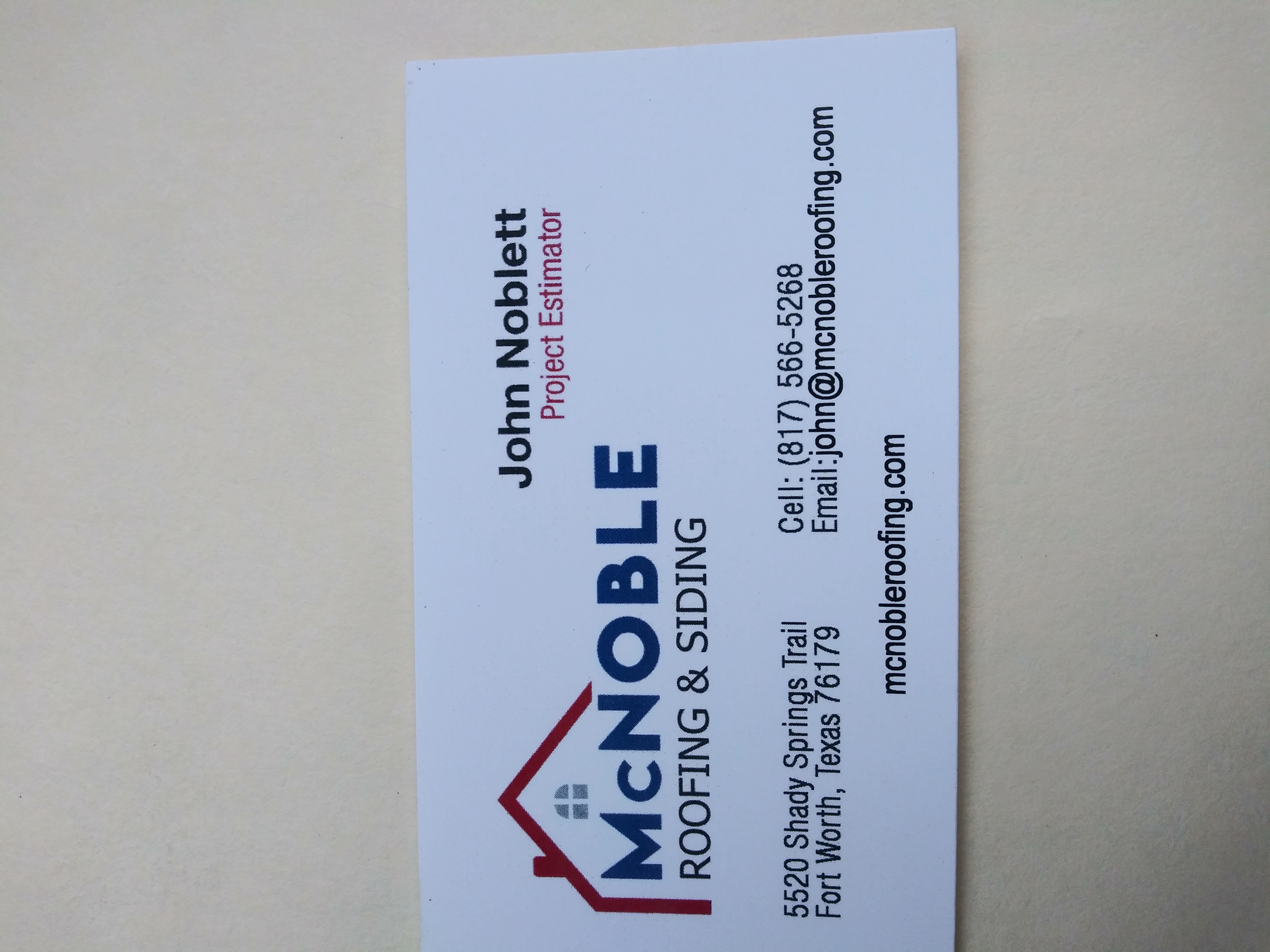 McNoble Roofing & Siding Logo