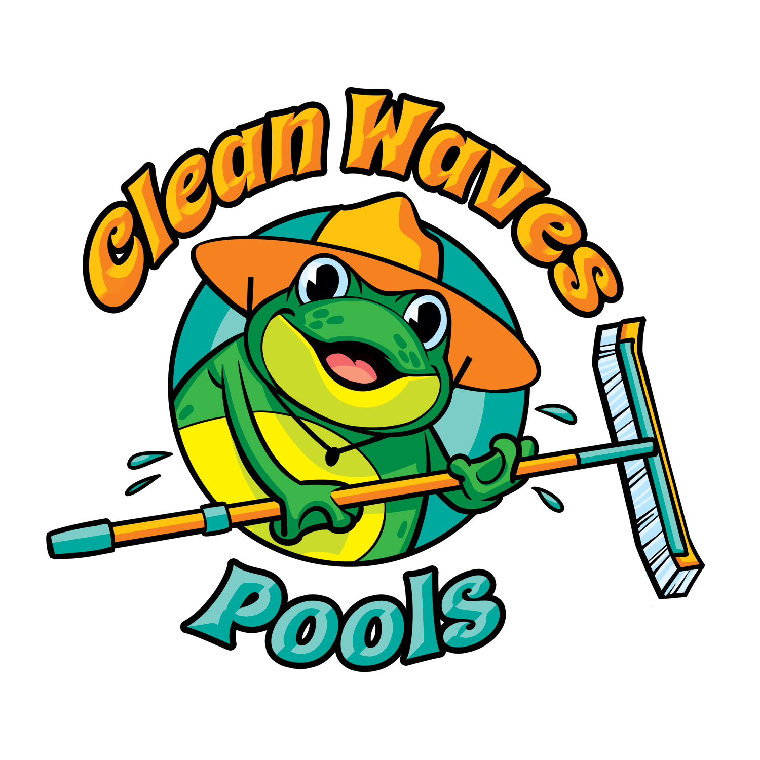 Clean Waves Pool Services, LLC Logo