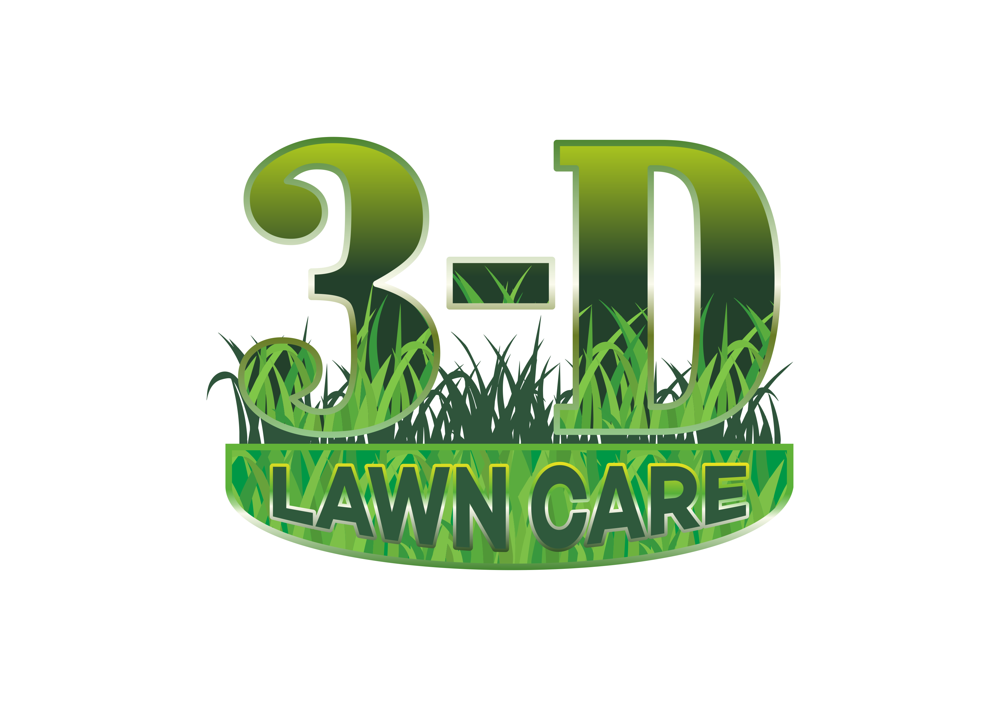 3-D LawnCare Logo