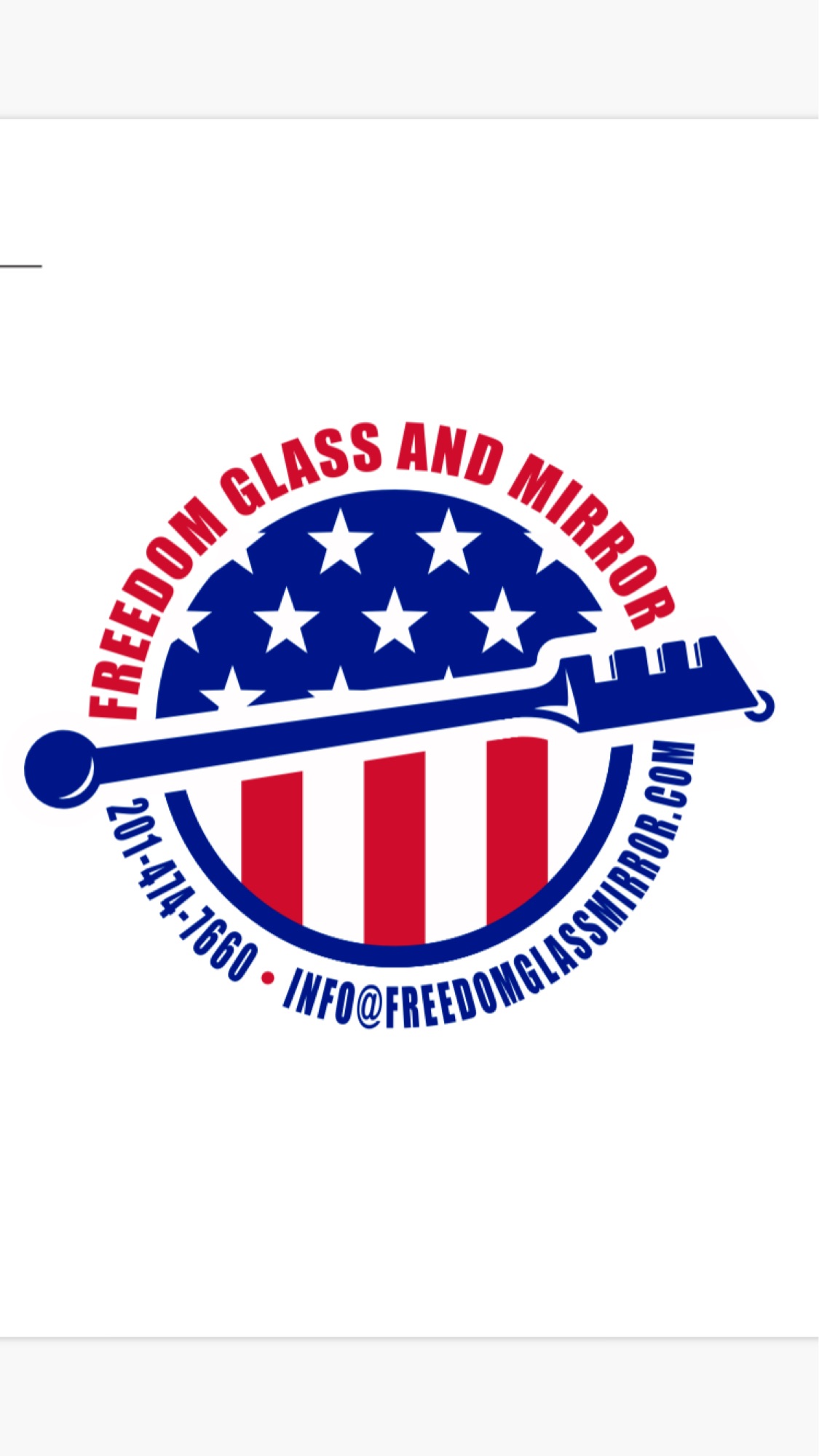 Freedom Glass and Mirror Logo