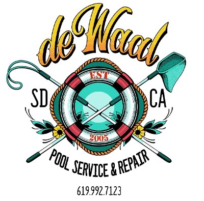De Waal's Pool Service and Repair Logo