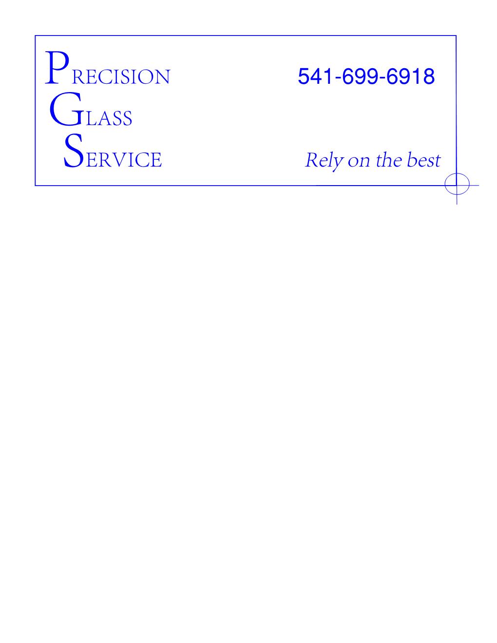 Precision Glass Service Logo