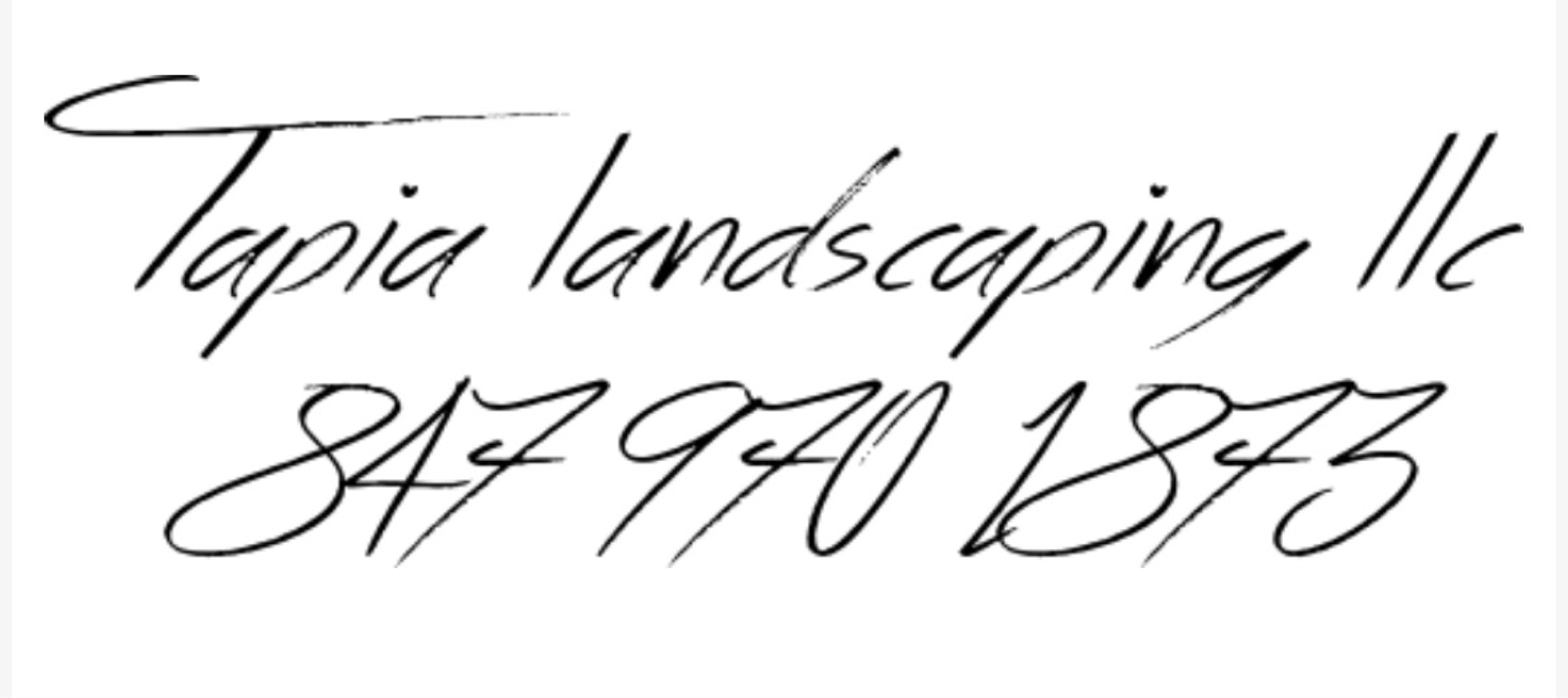 Tapia Landscaping Logo