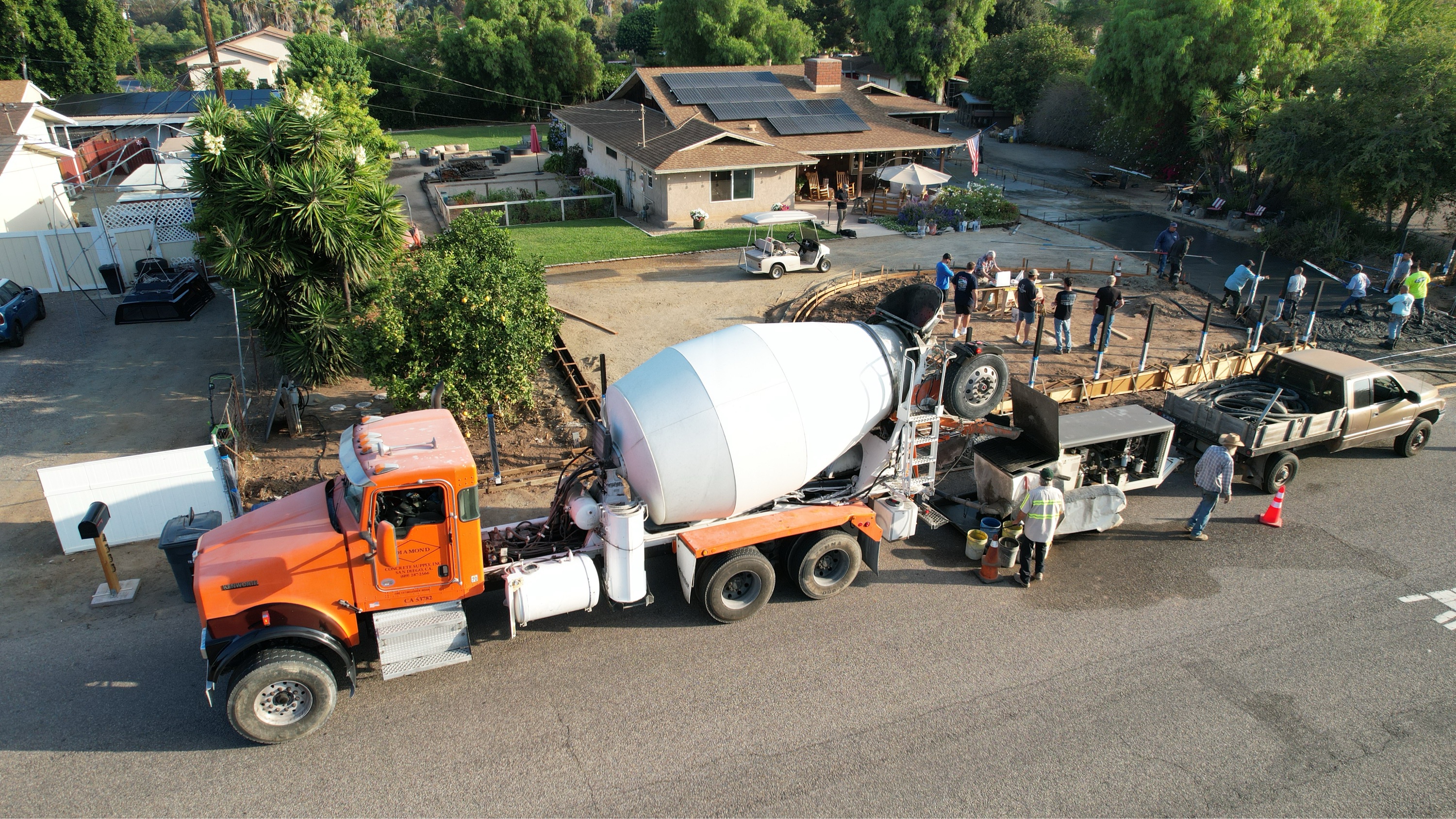 Blue Duck Concrete Construction Logo