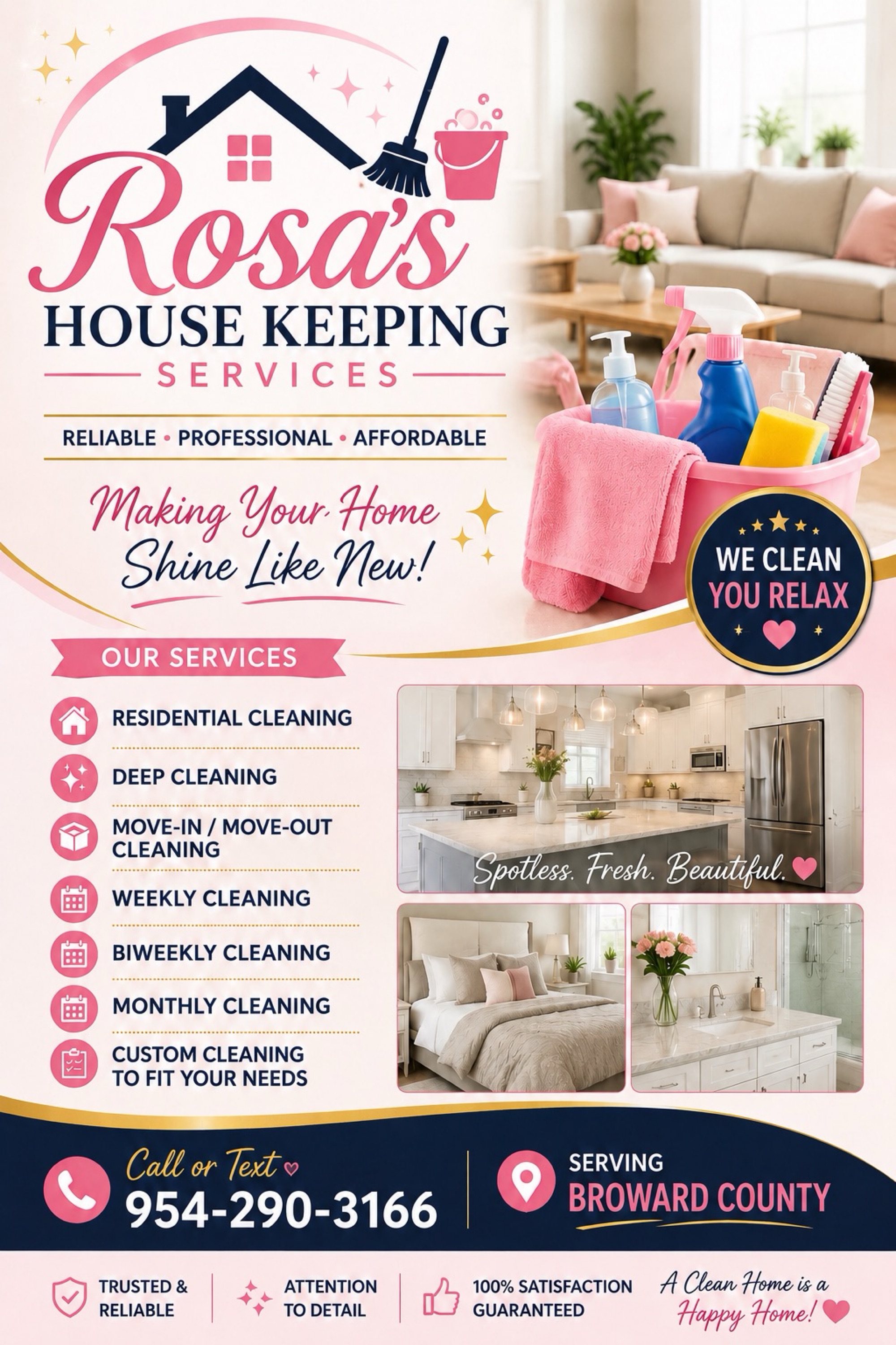 ROSAS HOUSEKEEPING Logo