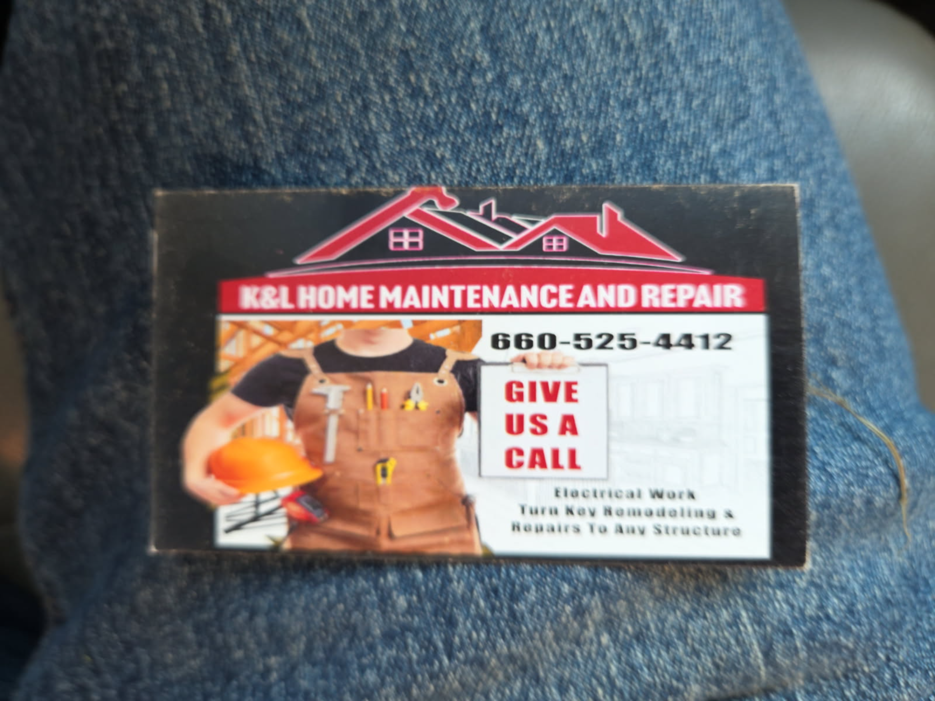 K&L Home Maintenance and Repair Logo