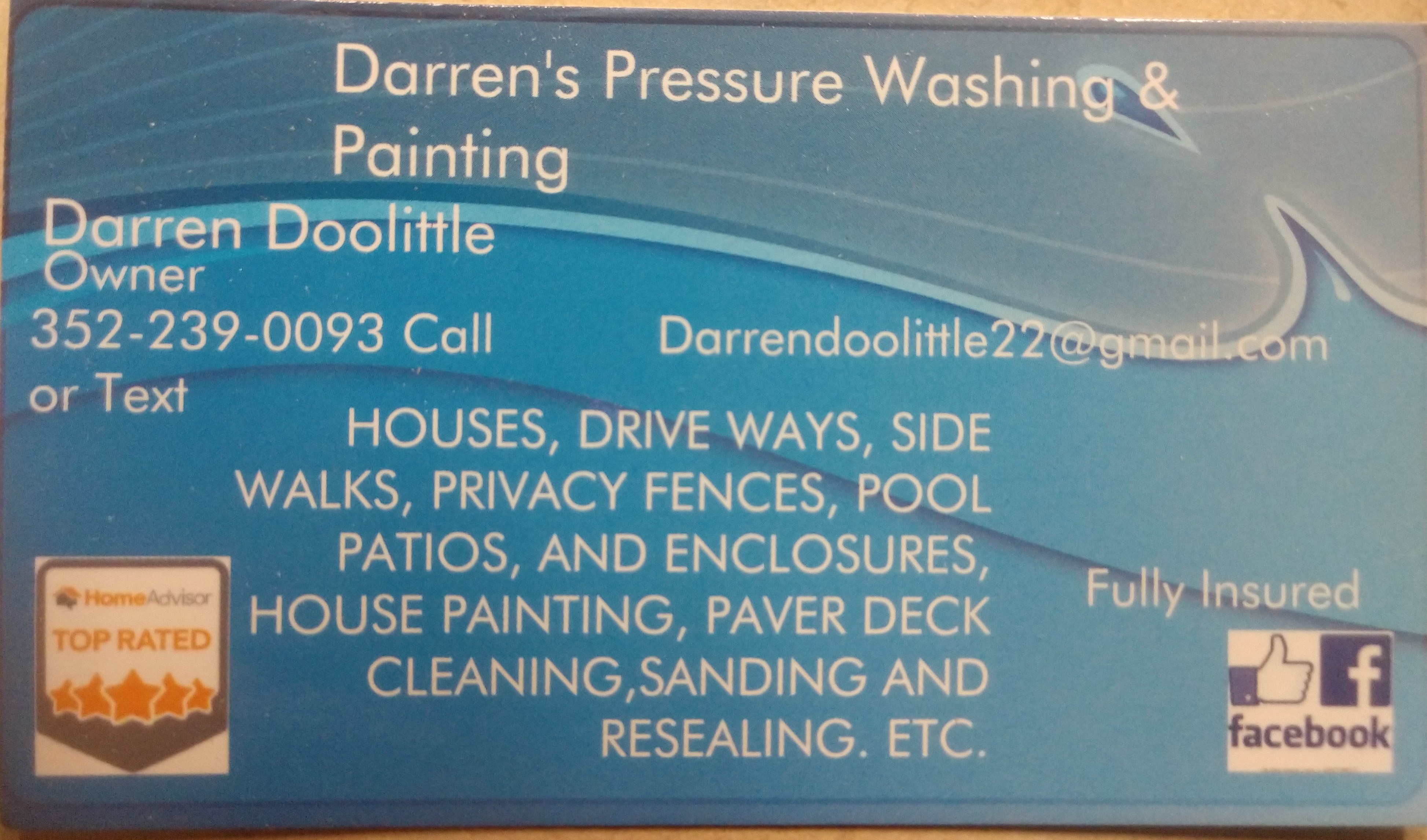 Darren's Pressure Washing and Painting Logo