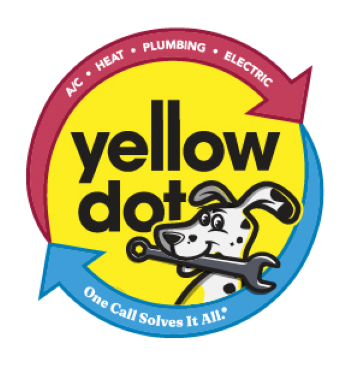 Yellow Dot Heating & Air Conditioning Logo