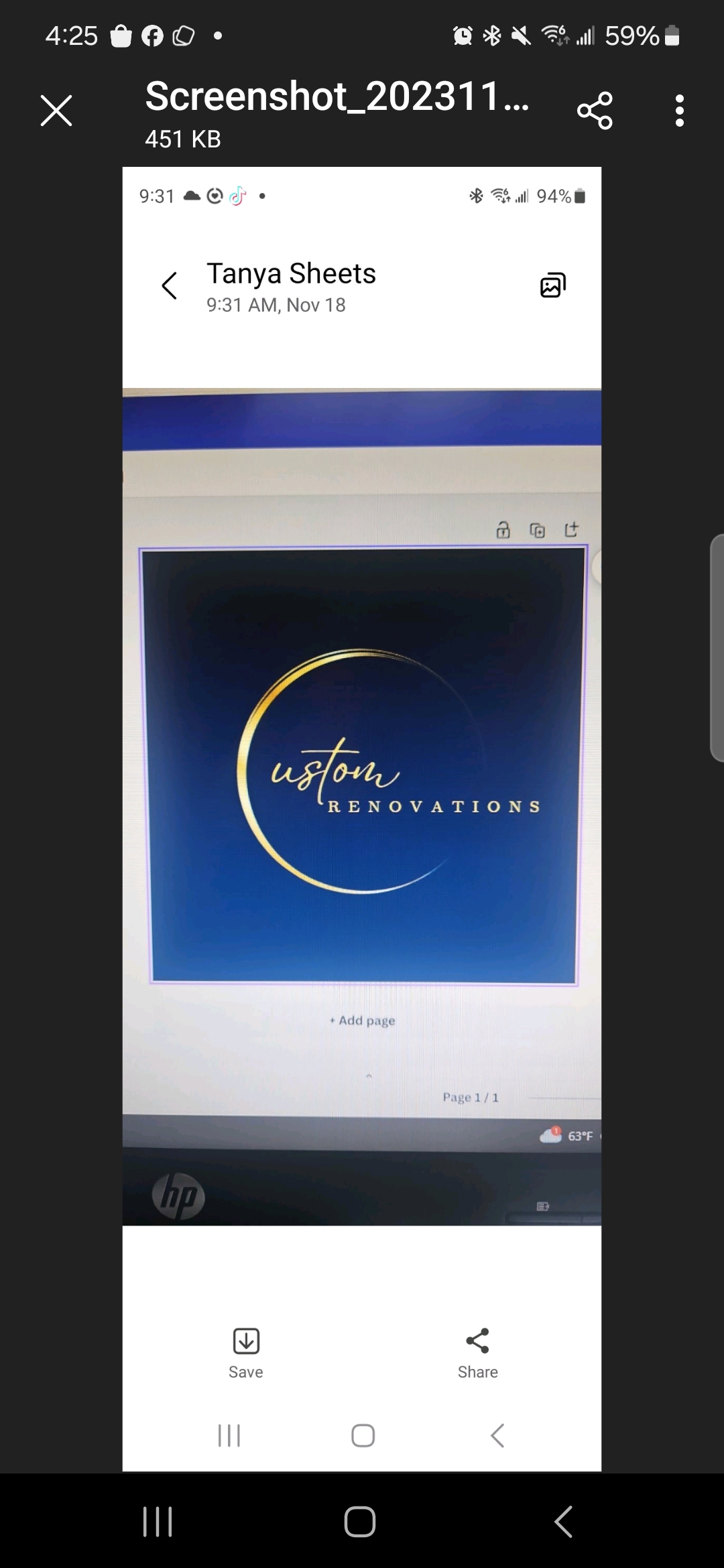 Custom Renovations Contracting LLC Logo