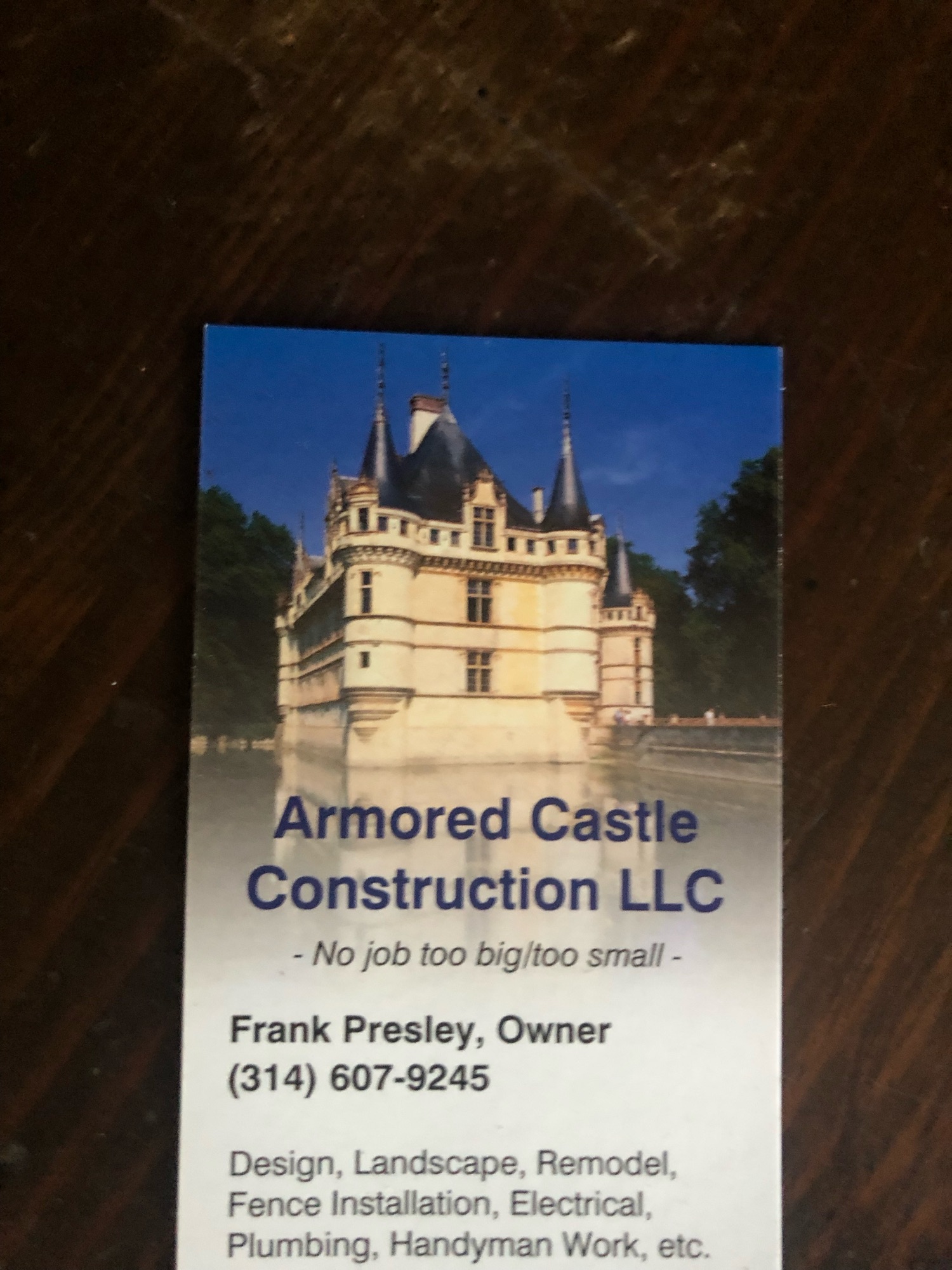 Armored Castle Construction, LLC Logo