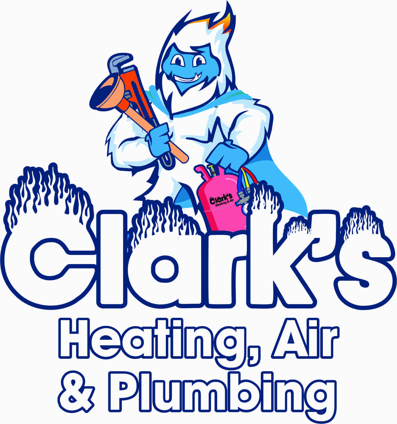 Clark's Heating, Air and Plumbing Logo