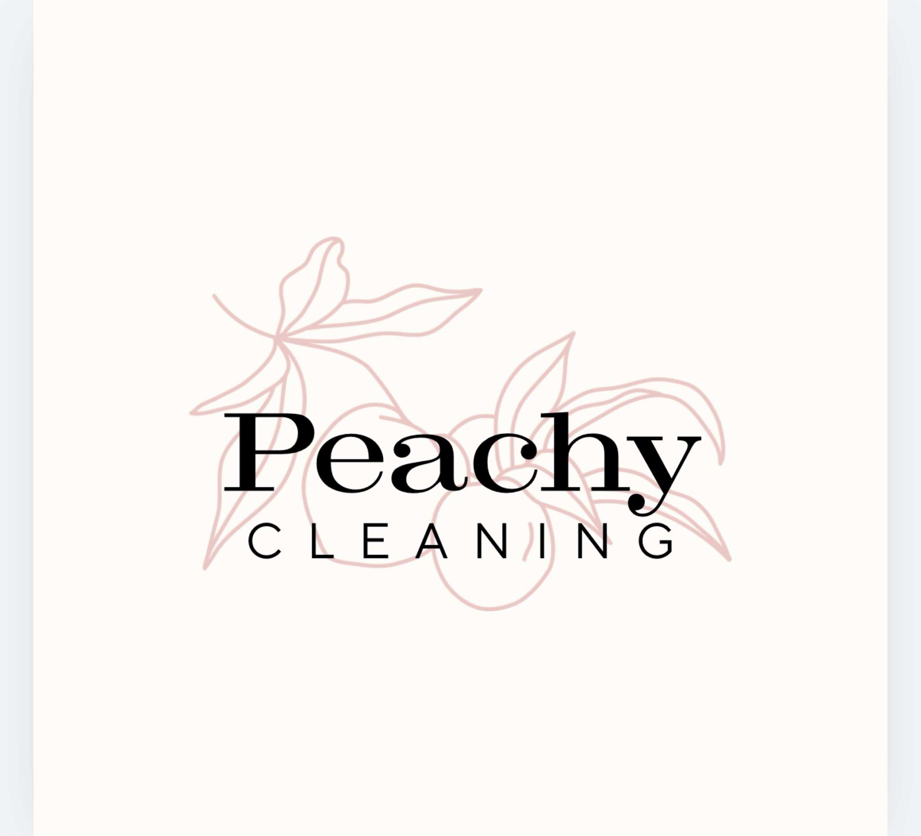 Peachy Cleaning Logo
