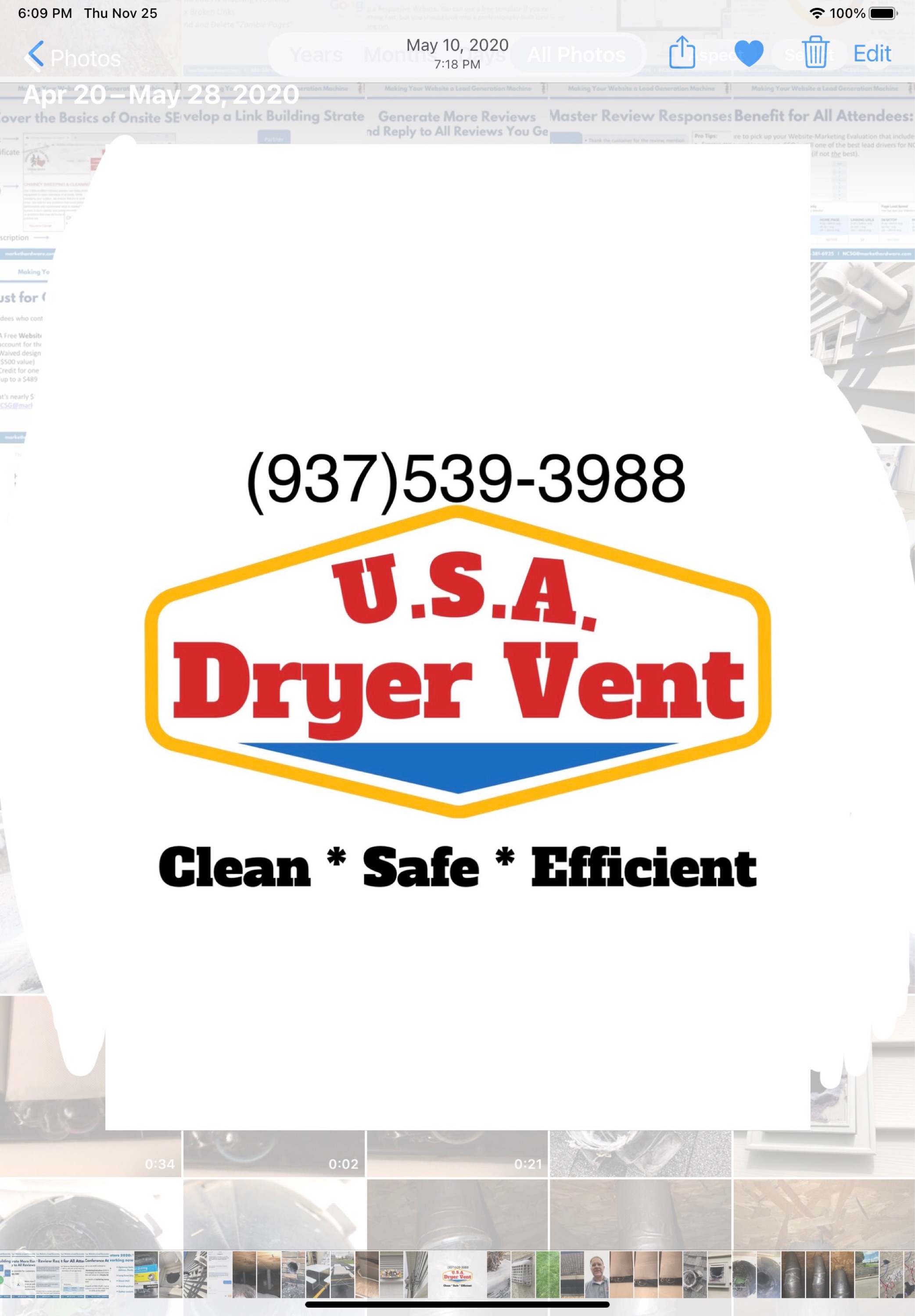 U.S.A. Dryer Vent, LLC Logo