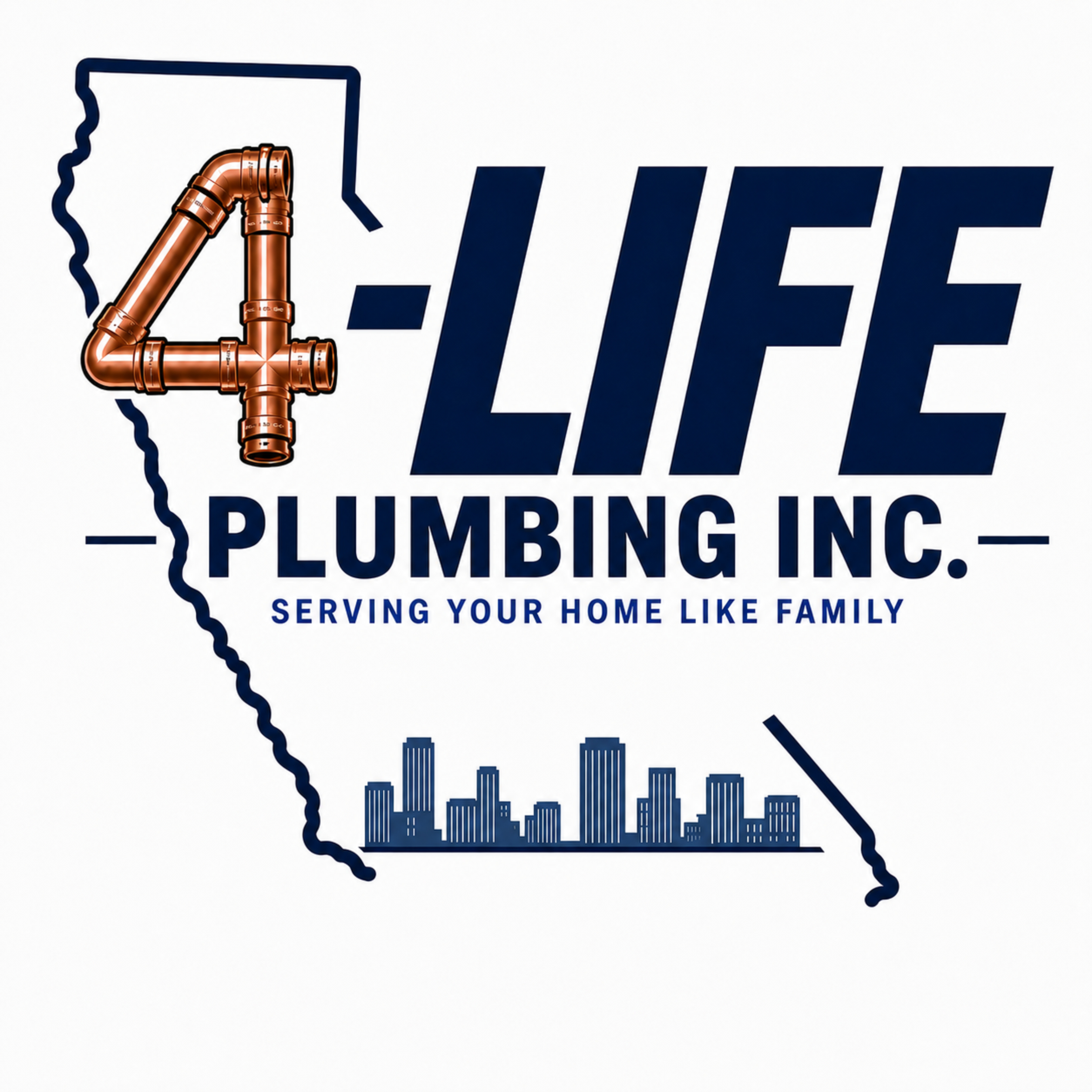4-Life Plumbing, Inc. Logo