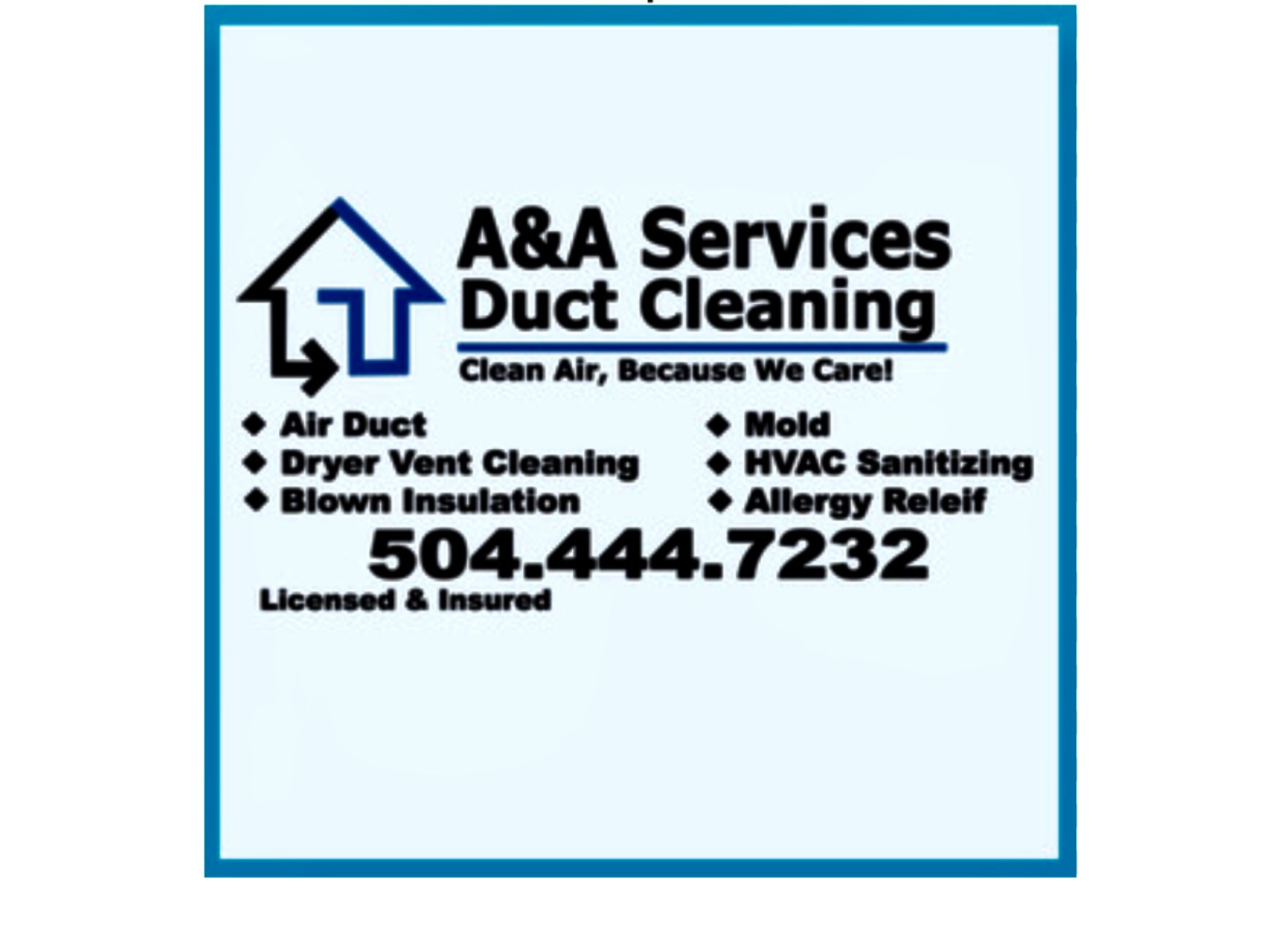 AA Air Duct Cleaning & Installation Services Logo