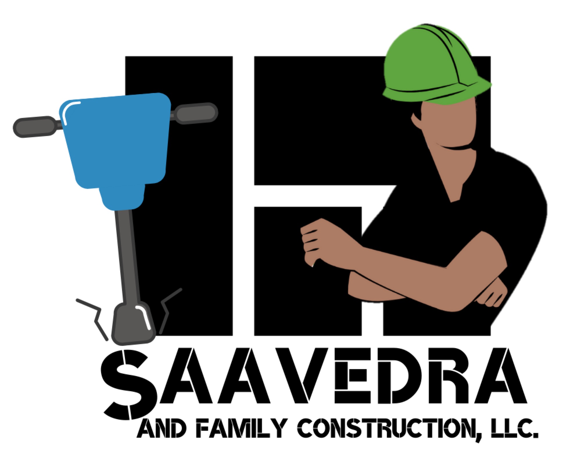Saavedra and Family Construction Logo