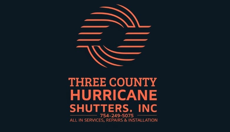 Three County Hurricane Shutters Logo