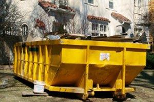 What steps are involved in renting a roll-off dumpster?