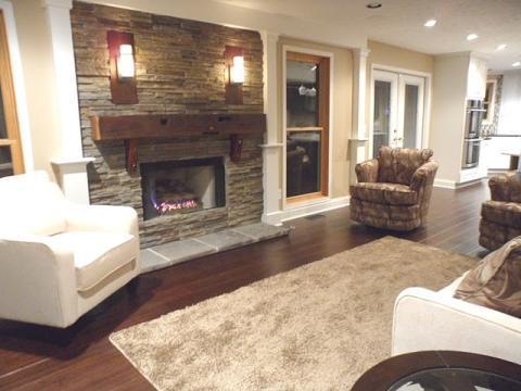 Traditional Living Room with abstract pattern chair