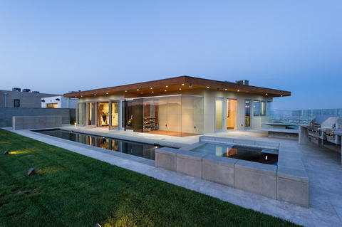 Contemporary Patio with contemporary home exterior