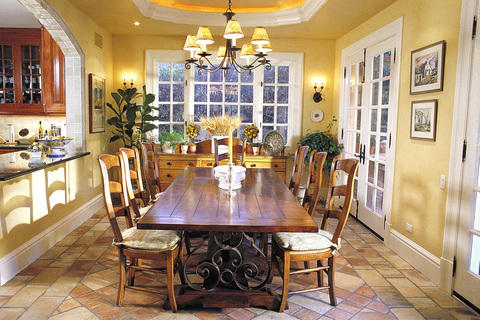 Traditional Dining Room with traditional style dining room