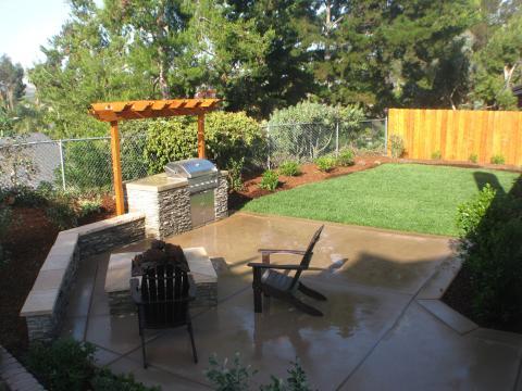 Traditional Patio with adriondack outoor furniture