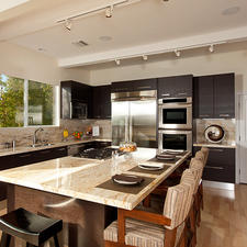 Modern Kitchen with stainless steel appliances