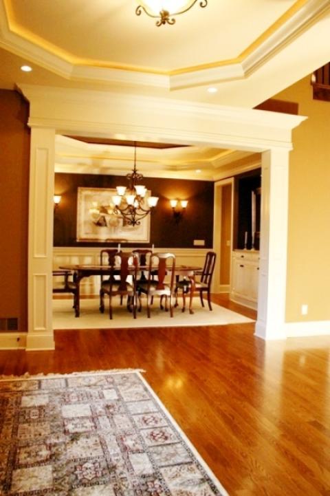 Traditional Entry with queen anne inspired furniture