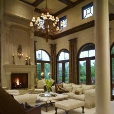 Traditional Living Room with victorian style armchair with wooden claw foot legs