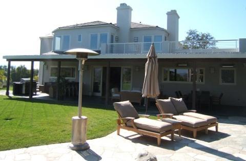 Contemporary Patio with outdoor living space