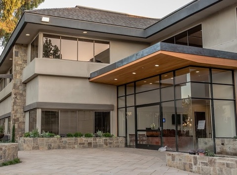 Modern Home Exterior with grey stucco exterior